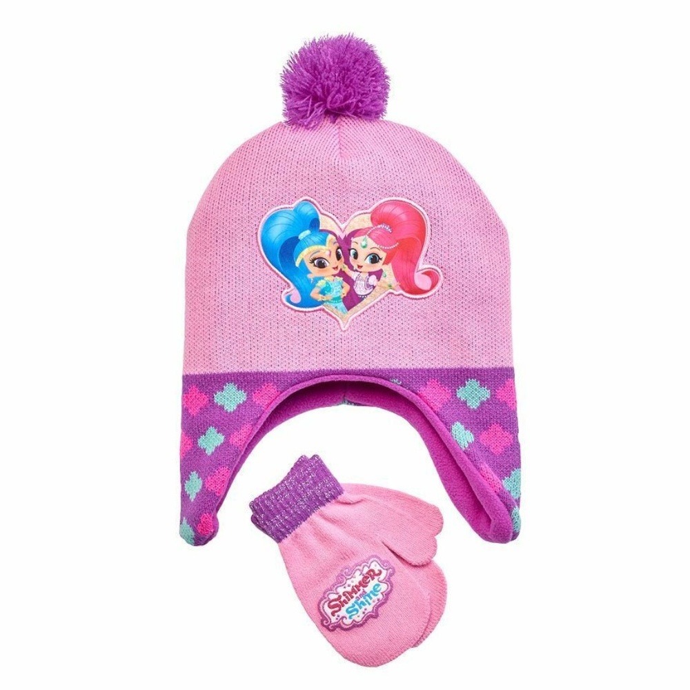 Girls Hat Mittens Set Nickelodeon size 2T-4T NEW